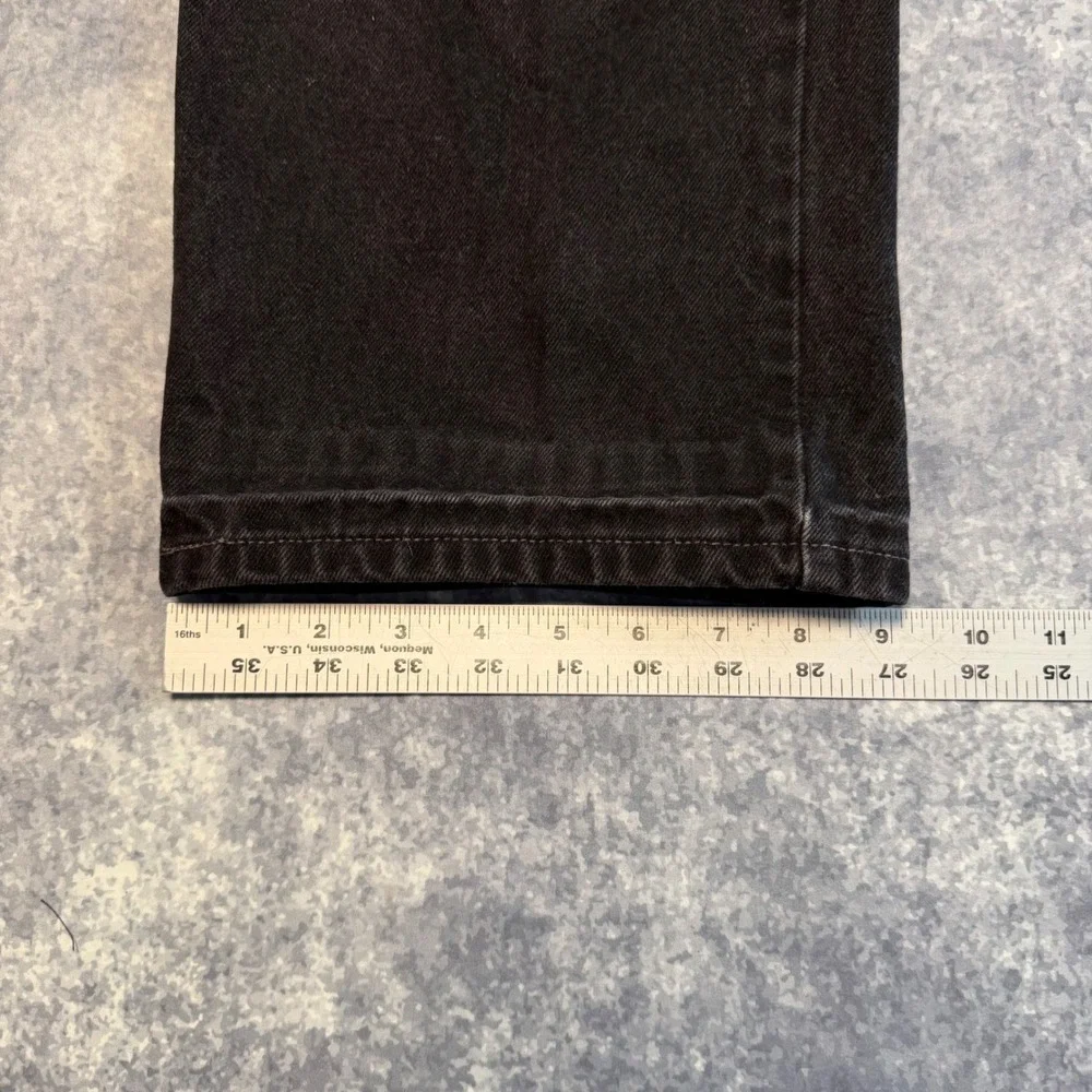 Vintage Levis 505 Regular Fit Straight Leg Jeans Mens 42x30‎ Black Denim 90s